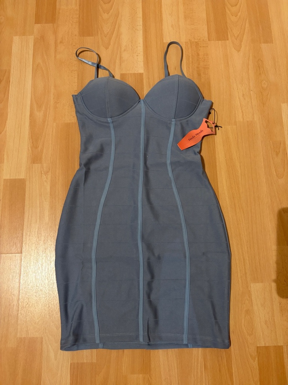 Haute Monde Slate Blue Bodycon Dress